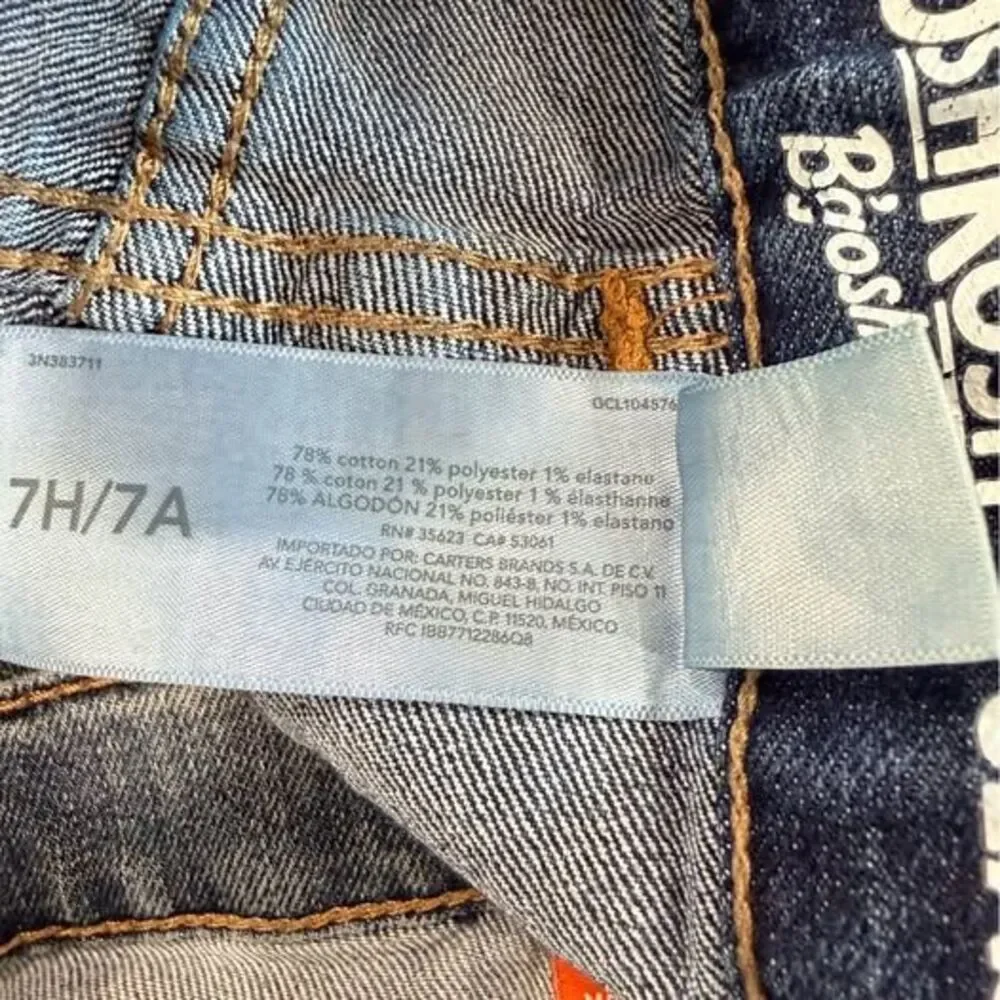 Boys jeans lot OshKosh Childrens Place size 7H Husky